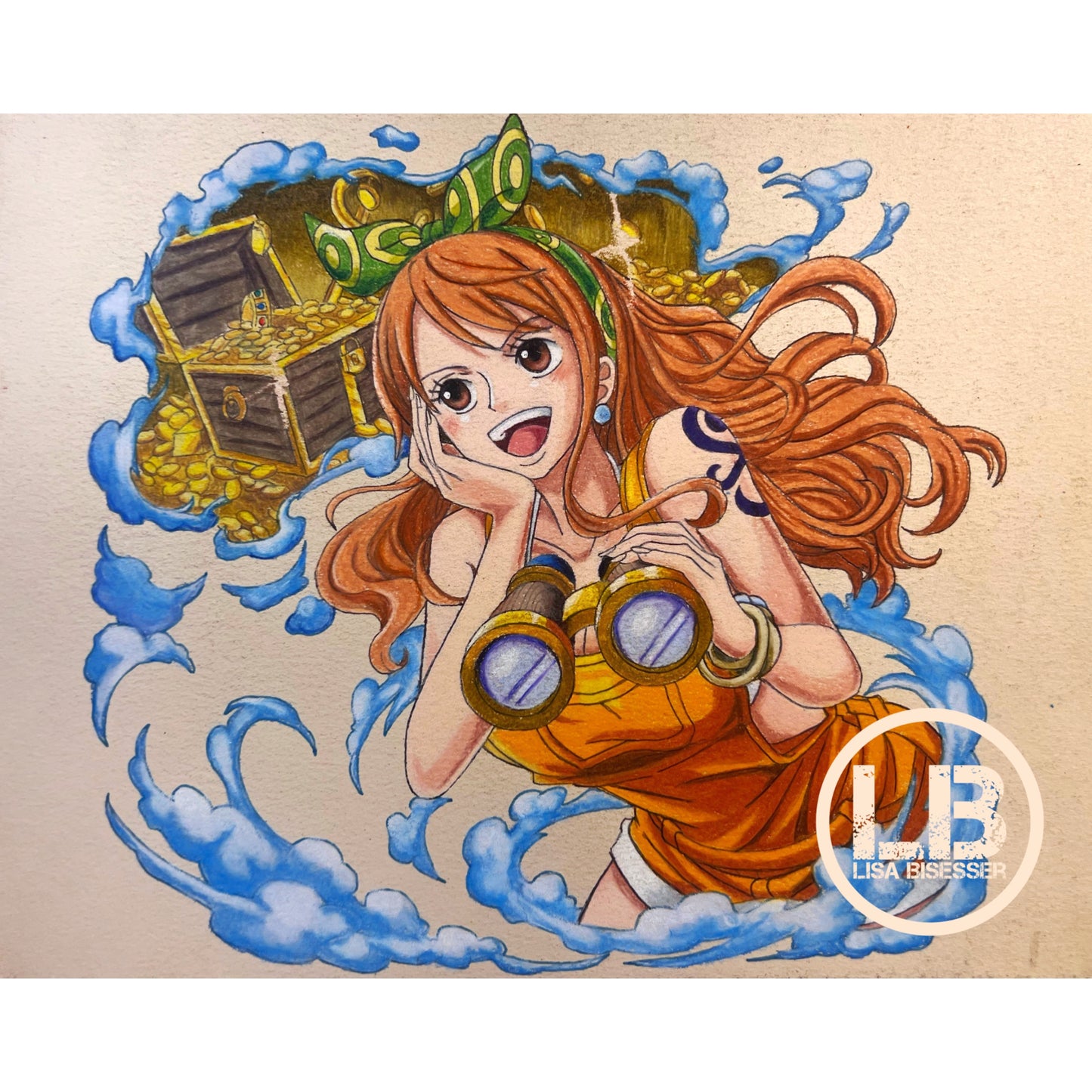 Nami loves treasure - Art Print