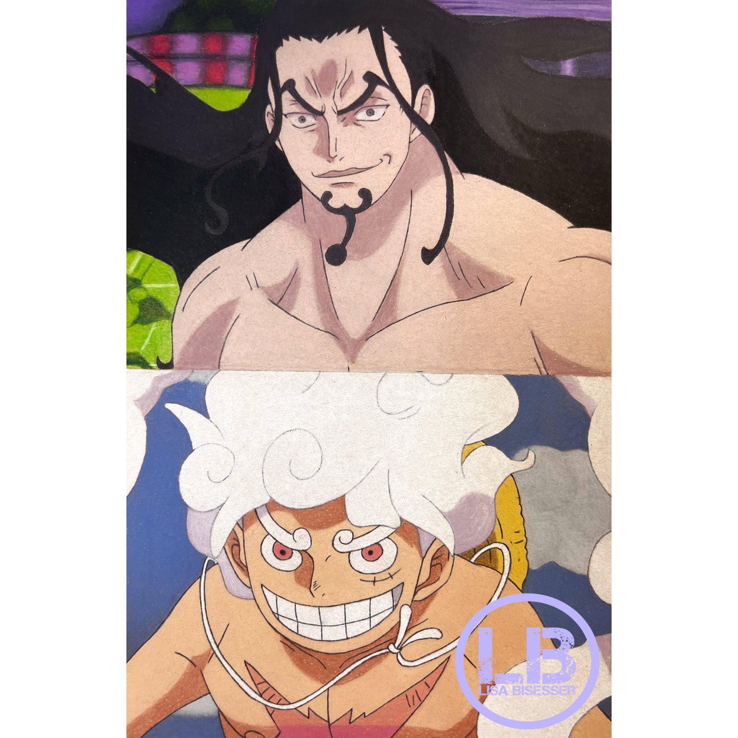 Rob Lucci vs Luffy One Piece - Art Print