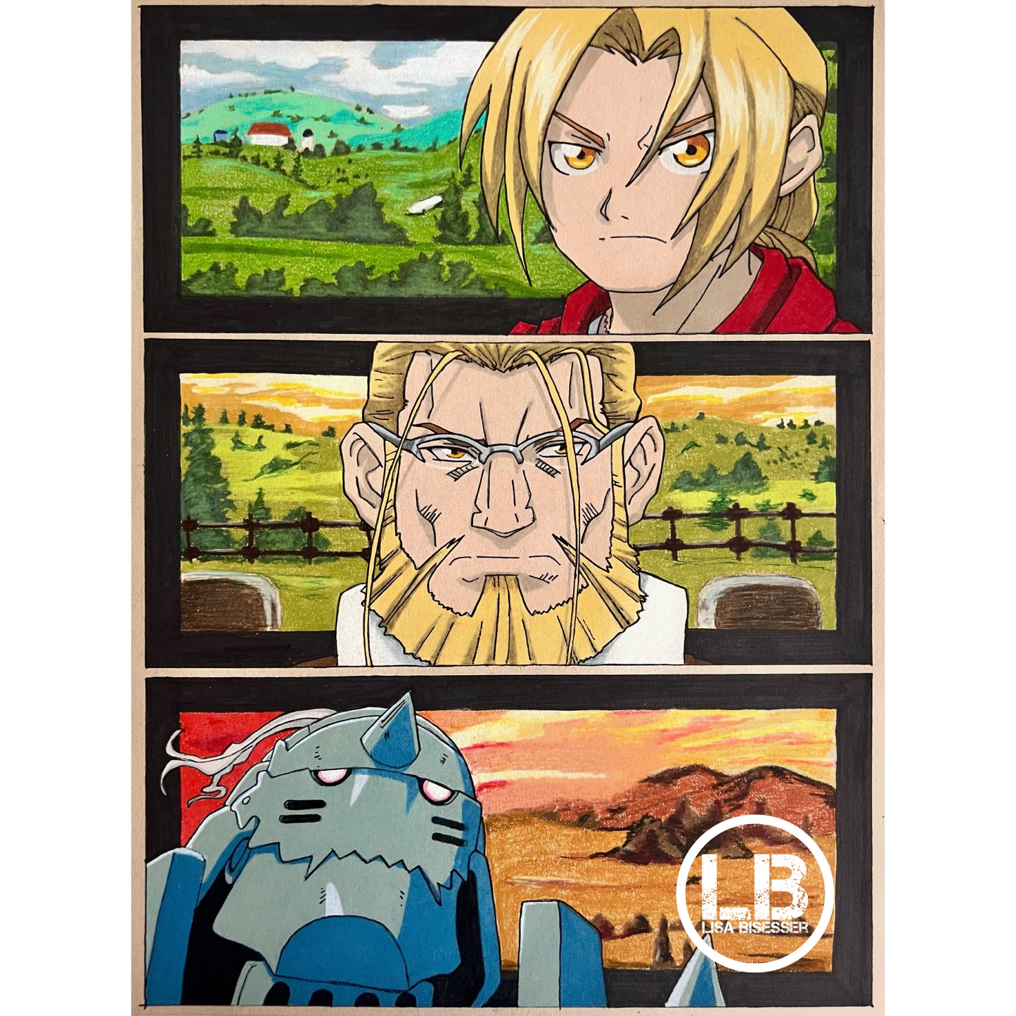 Ed, Al and Hoeinheim - Art Print