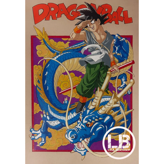 Goku and Shenron - Art Print