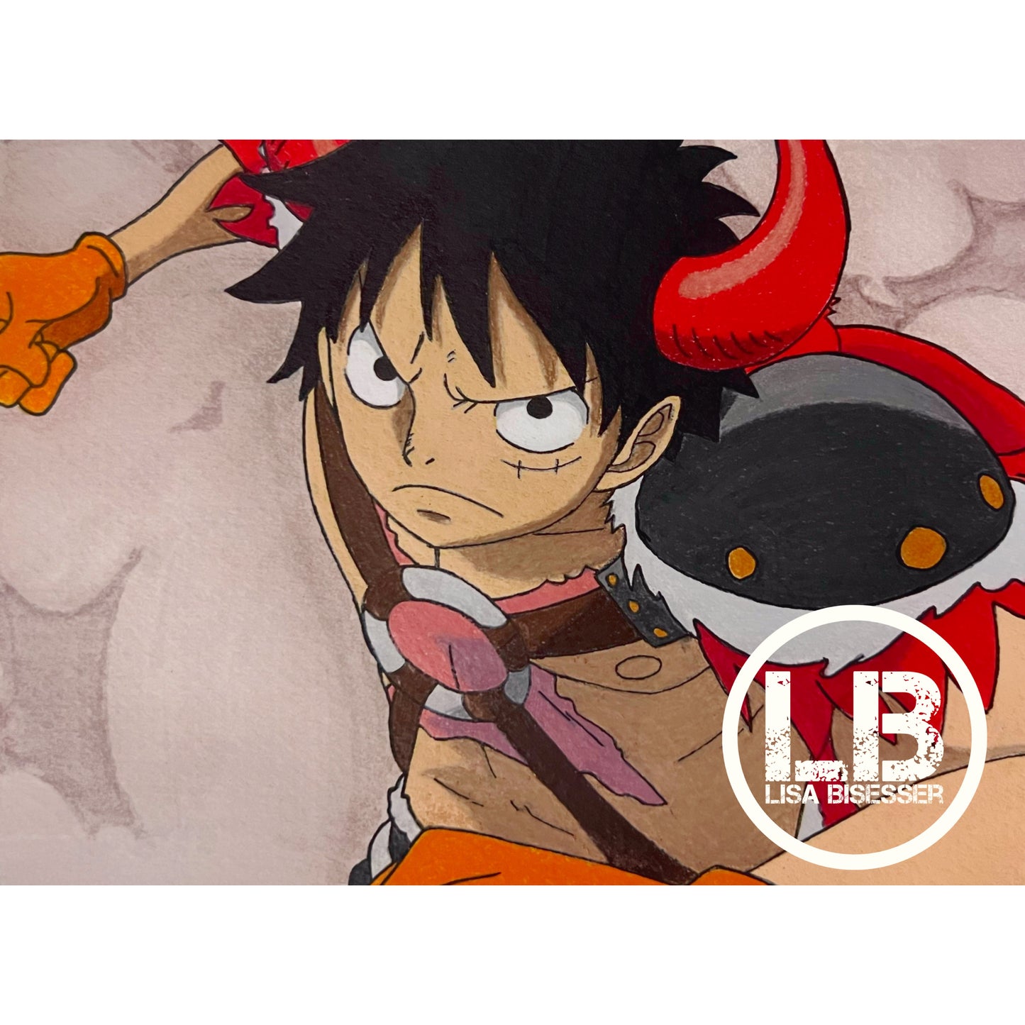 Luffy Beast Pirate Disguise - Art Print