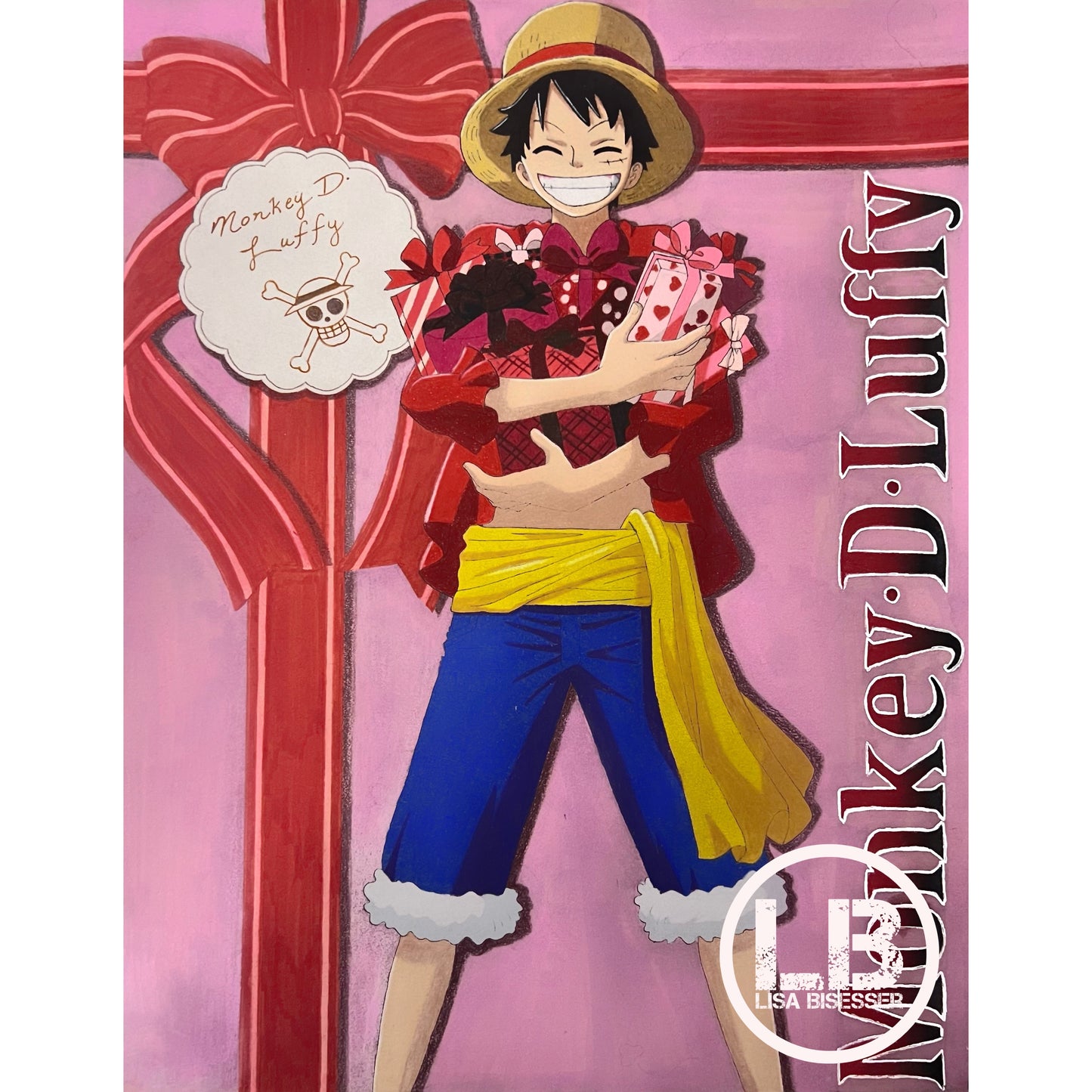 Luffy Valentines Day - Art Print