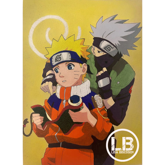 Naruto and Kakashi - Art Print